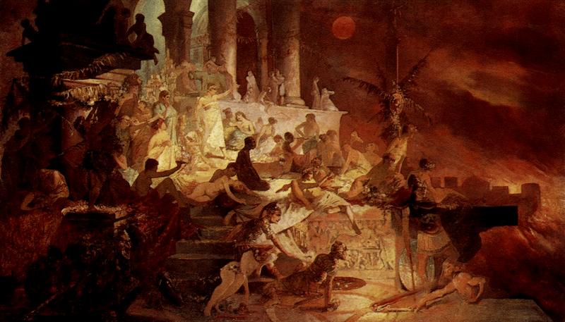 公元64年：罗马大火在尼禄皇帝的陪衬下开始燃烧